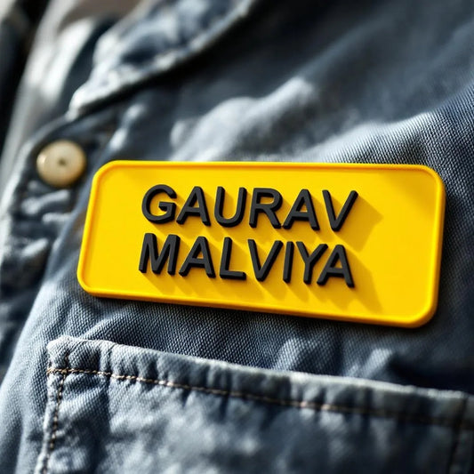 Personalized 3D Printed Name Tag – Custom Text & Colors